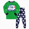 thumbnail image 1 of WXFAZCVU Outfits for Boys Graphic Tops Long Sleeve and Pants Kids Casual Fall Clothing Set Size 4-5 Years, 1 of 4