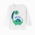 thumbnail image 1 of WXFAZCVU Toddler Boys Long Sleeve Dinosaur Shirts Kid Cute Graphic T-Shirt Everyday Wear Size 2 Years, 1 of 4