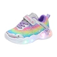 thumbnail image 1 of WXFAZCVU Toddler Girls Sneakers Kids LED Light Up Running Sports Shoes Cute Athletic Shoes Size 7, 1 of 4