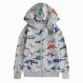 thumbnail image 1 of WXFAZCVU Zip Up Hoodie Sweatshirt Fall Clothes Boys Jacket Kids Dinosaur Long Sleeve Tops Size 6-7 Years, 1 of 3