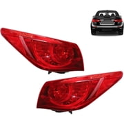 WXIAOLIN LED Tail Light Assembly fit for 2014-2017 Infiniti Q50 Q50s Grey Housing Driver Side