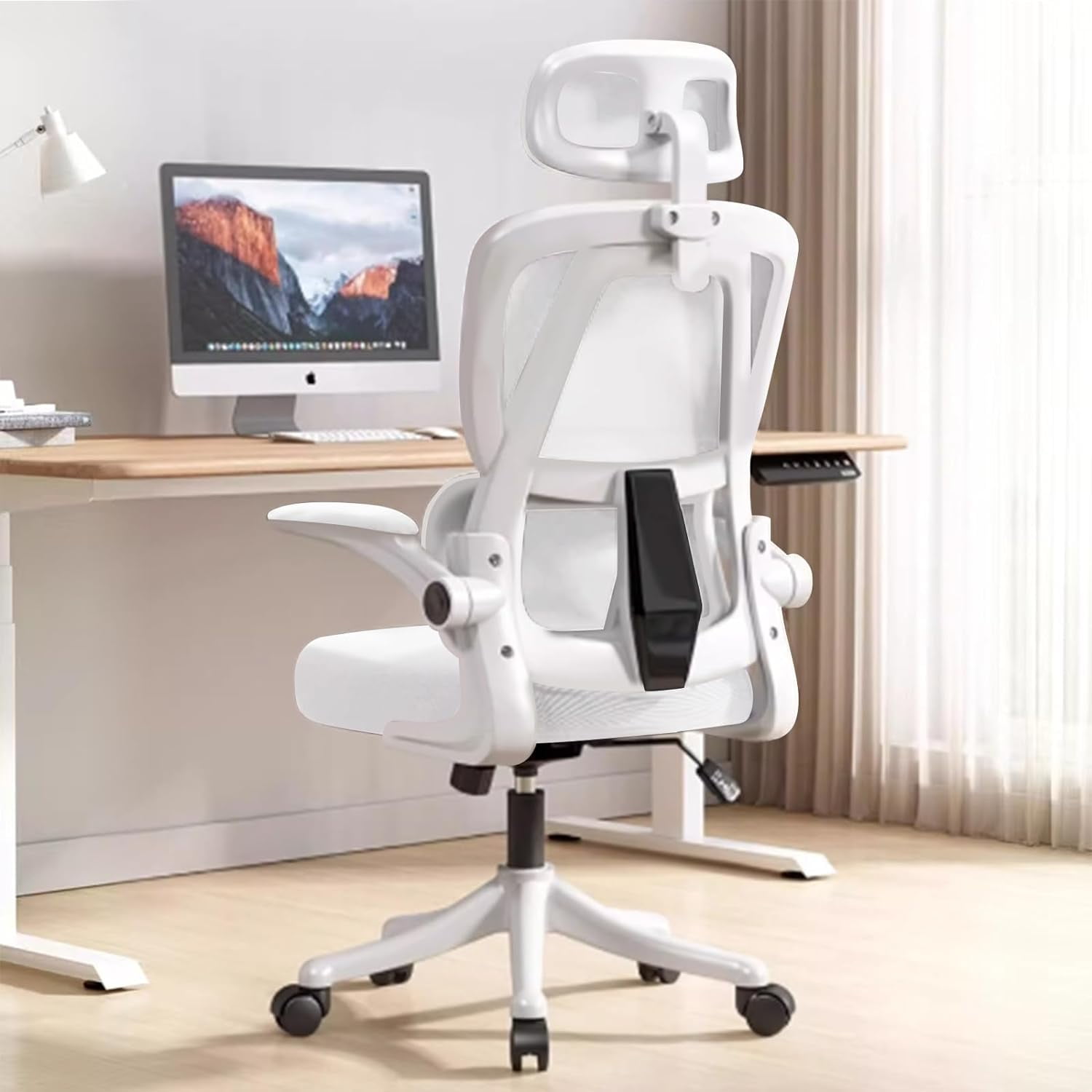 WXJHL Ergonomic Office Chair Comfort Home Desk Chair Adjustable High ...