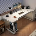 thumbnail image 1 of WXJHL Gaming Desk Computer Writing Table Student Art Modren Simple Style PC Wood Suitable Portable Desk for Home, Office,Bedroom（31.4''*19.6''White）, 1 of 5