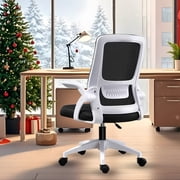 WXJHL Home Office Chair Ergonomic Desk Chair Breathable Mesh Chair High Back Desk Chair with Adjustable Height,Swivel Chair with Flip-Up Arms and Lumbar Support