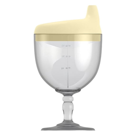 WXLCISI 2 Pcs Baby Sippy Cup No Spill Glass Sippy Cup Baby Goblet Cup Glass Beverage Mug Milk Bottle With Lid For Kids