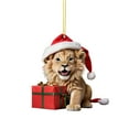 thumbnail image 1 of WXLCISI 2D Christmas Lion Pendant Decoration Christmas Tree Double Printed Acrylic Pendant Decoration Interesting Decoration, 1 of 5