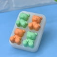 thumbnail image 1 of WXLCISI 4 Grid Bear Silicone Mold, Cute Animal Wax Soap DIY for Party Home Decor, 1 of 9