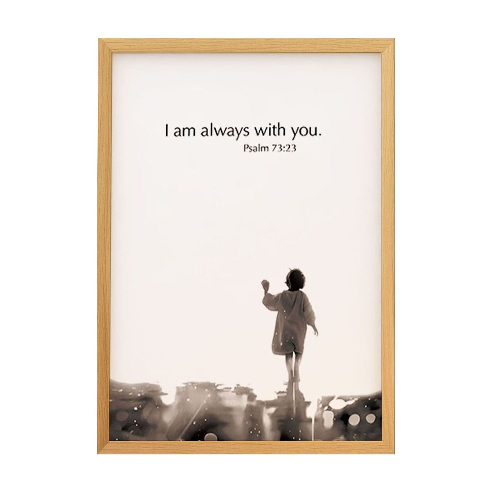 WXLCISI 4D LED Religious Night Light - Illuminated Painting with Inspirational Message for Bedroom Decor