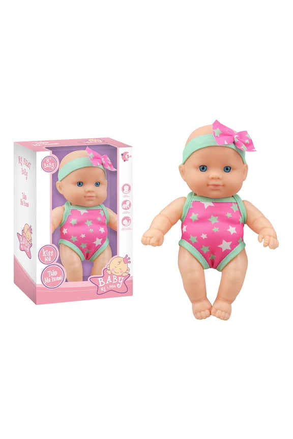 Articulated Swimming Dolls with Detachable Swimsuits - Bath & Pool Toys for Kids, Fun Water Play Set for Toddlers - Pink,13x8x21cm