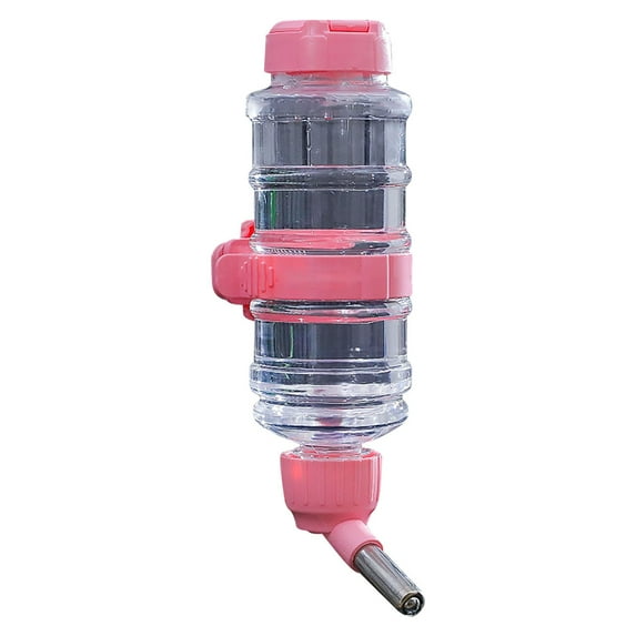 WXLCISI Automatic Hanging Water Dispenser - -Free Bottle for Dogs, Cats & Rabbits with No-Mess Feeding System