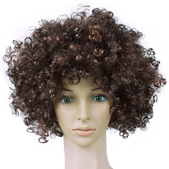 WXLCISI Brown Curly Wig Natural Look Volume & Style For Everyday Wear Big Curly Wig for Women Frontal Wigs Hair Straight Long Curly Wigs for Women