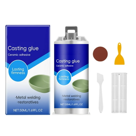 WXLCISI Ceramic Repair Kit - Fix Broken Porcelain, Glass, and with Easy-to-Use Tools