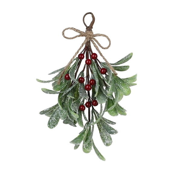 WXLCISI Christmas Mistletoe Branch Christmas Floral Branch Xmas Mistletoe Pick Mistletoe Branch Door Mistletoe