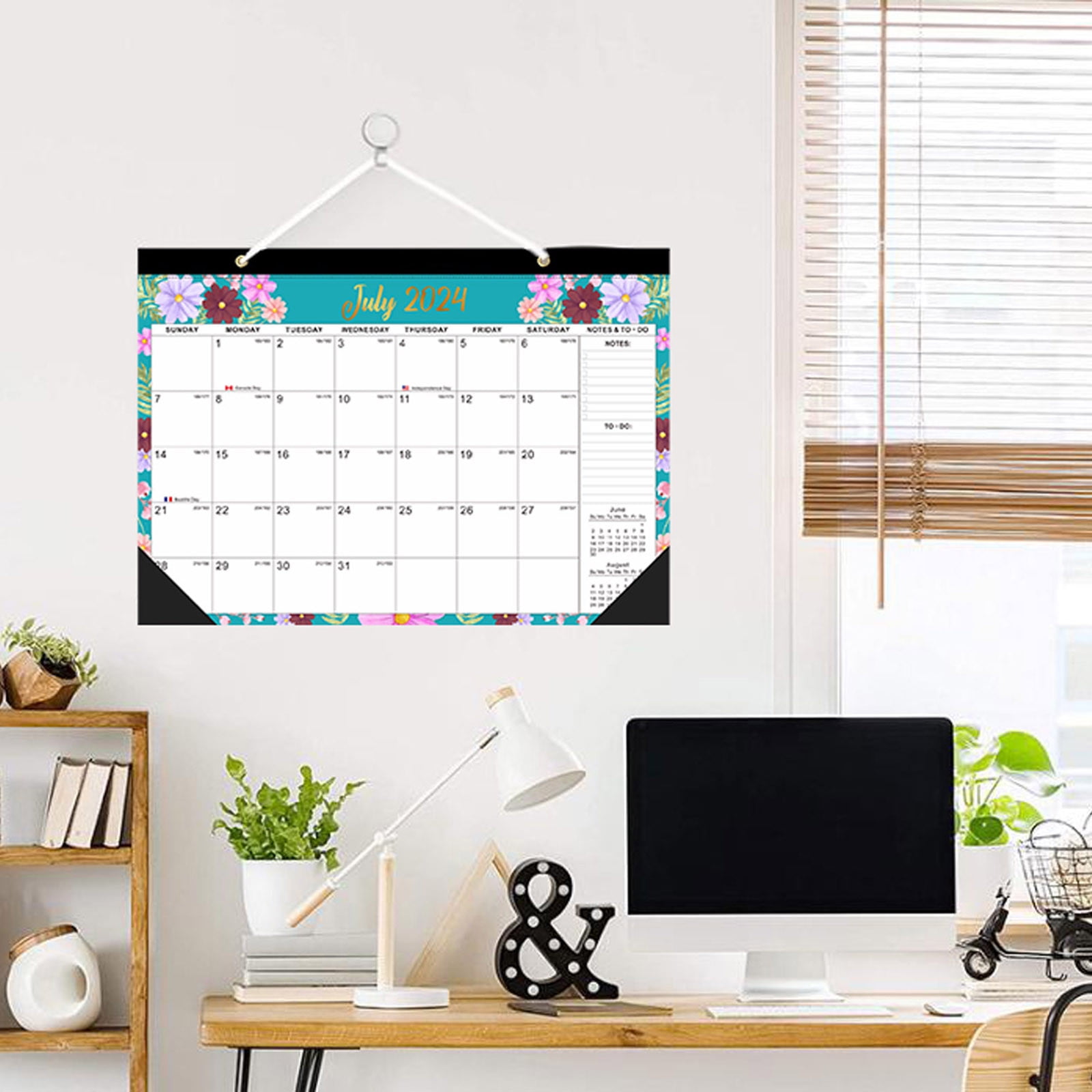 WXLCISI Desk Calendar 2024 2025 Desk Calendar 18 Month Jul 2024 Dec