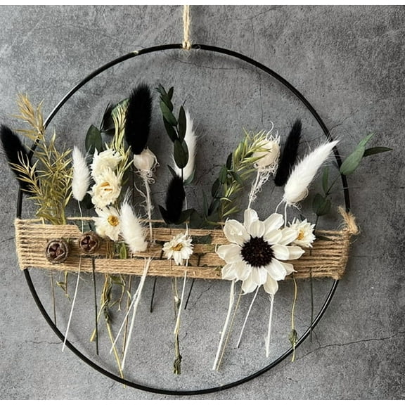 WXLCISI Easter Eternal Flower Wreath Style Scene Decoration Props Diy Wreath Material Package Handmade