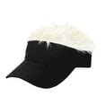 thumbnail image 1 of WXLCISI Hair Baseball Cap Wig Peaked Novelty Visors Men Hat with Spiked Hair, 1 of 3