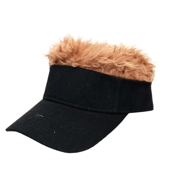 WXLCISI Hair Baseball Cap Wig Peaked Novelty Visors Men Hat with Spiked Hair