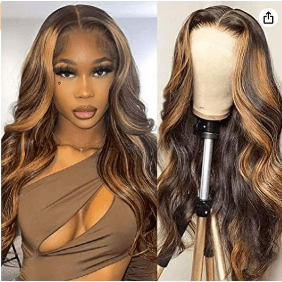 WXLCISI Lace Front Wig Body Wave Wig For Black Women Long Curly Hair Front Lace Wig High Temperature Silk Fiber
