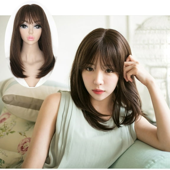 WXLCISI Long Straight Black Hair Dye Wig for Women Middle Part Synthetic Heat Resistant Natural Hair for Party or Wigs