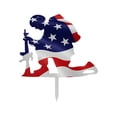 thumbnail image 1 of WXLCISI Memorial Day Decorations Patriotic Soldiers Yard Sign with Stake 4th of July Decorations Independence Day Waterproof Outdoor Decor for Garden Patio, 1 of 4