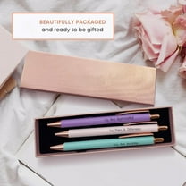 WXLCISI Pastel Pens, Graduation Gifts, Religious Gifts for Women, Bible No Bleed Through Cool Fancy Pens for Women, Nurse Journaling Cute Pretty Chic Nice Pen Set