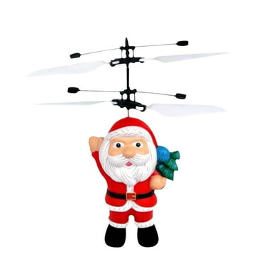 WXLCISI Seasdeck Flying Christmas Santa Toys Infrared Induction Control Toy Flying Mini Hover Flying Santa Doll Cool Space Indoor Outdoor For Kids