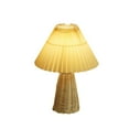 thumbnail image 1 of WXLCISI Small Wicker Table Lamp - USB-Powered, Vintage Farmhouse Design for Bedside, Kitchen Counter - Decorative & Cozy Lighting, 1 of 6