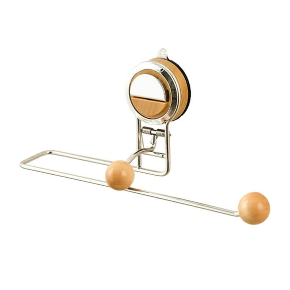 WXLCISI Suction Cup Paper Towel Holder - Wall-Mounted Rack for Kitchen or Bathroom - Stainless Steel & Adhesive Design