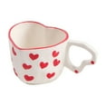 thumbnail image 1 of WXLCISI Valentine's Day Heart Shape Ceramic Cup For Coffee Milk Meaningful Cup, 1 of 8