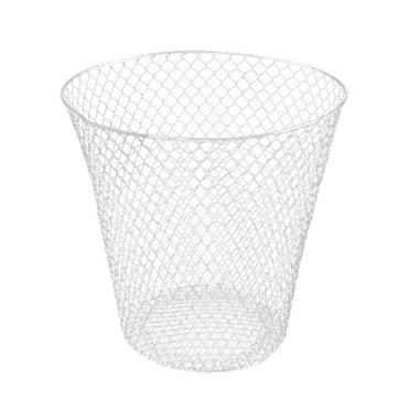 WXLCISI Wire Mesh Wastebasket – Lightweight Open-Top Recycling Bin for Office, School & Home Use
