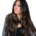 thumbnail image 1 of WXLCISI Women Natural Long Wavy Brown Wig Rose Net Fashion Synthetic Curly Wigs, 1 of 4