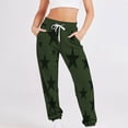 thumbnail image 1 of WXLWZYWL 2024 Sweatpants for Women Trendy Plaid Gradient Printed High Waist Wide Leg Pants Work Casual Loose Fit Pocket Lounge Joggers, 1 of 5
