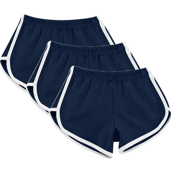 WXLWZYWL 3 Pack Yoga Dance Short Cotton Sport Shorts for Women Workout Pajama Shorts Athletic Shorts for Women Pack Cute Summer Shorts for Cycling Hiking Running Sport