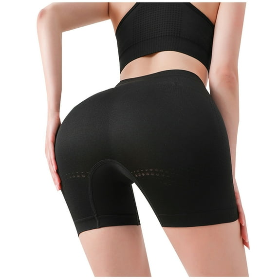 WXLWZYWL Big Savings!Yoga Shorts for Women Clearance Shaping Shorts Comfort Breathable Fabric Shapewear Unique Fiber Restoration Shaper for Black