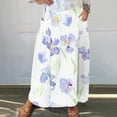 thumbnail image 1 of WXLWZYWL Boho Maxi Skirts for Women Plus Size Trendy Fall 2024 Long Beach Skirts High Waisted Floral Renaissance Skirt with Pockets, 1 of 5