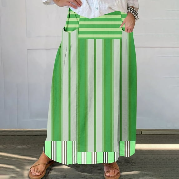 WXLWZYWL Boho Maxi Skirts for Women Plus Size Trendy Fall 2024 Long Beach Skirts High Waisted Floral Renaissance Skirt with Pockets