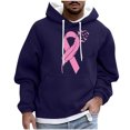 thumbnail image 1 of WXLWZYWL Breast Cancer Pink Shirt Men Cotton Hooded Sweater Hoodies Casual Men and Women Hoodie Shirt, 1 of 4
