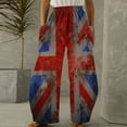 thumbnail image 1 of WXLWZYWL British Flag Pants Women Casual Loose Pants Sweatpants Elastic Waist with Pockets, 1 of 3