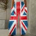 thumbnail image 1 of WXLWZYWL British Flag Pants Women Casual Loose Pants Sweatpants Elastic Waist with Pockets, 1 of 3