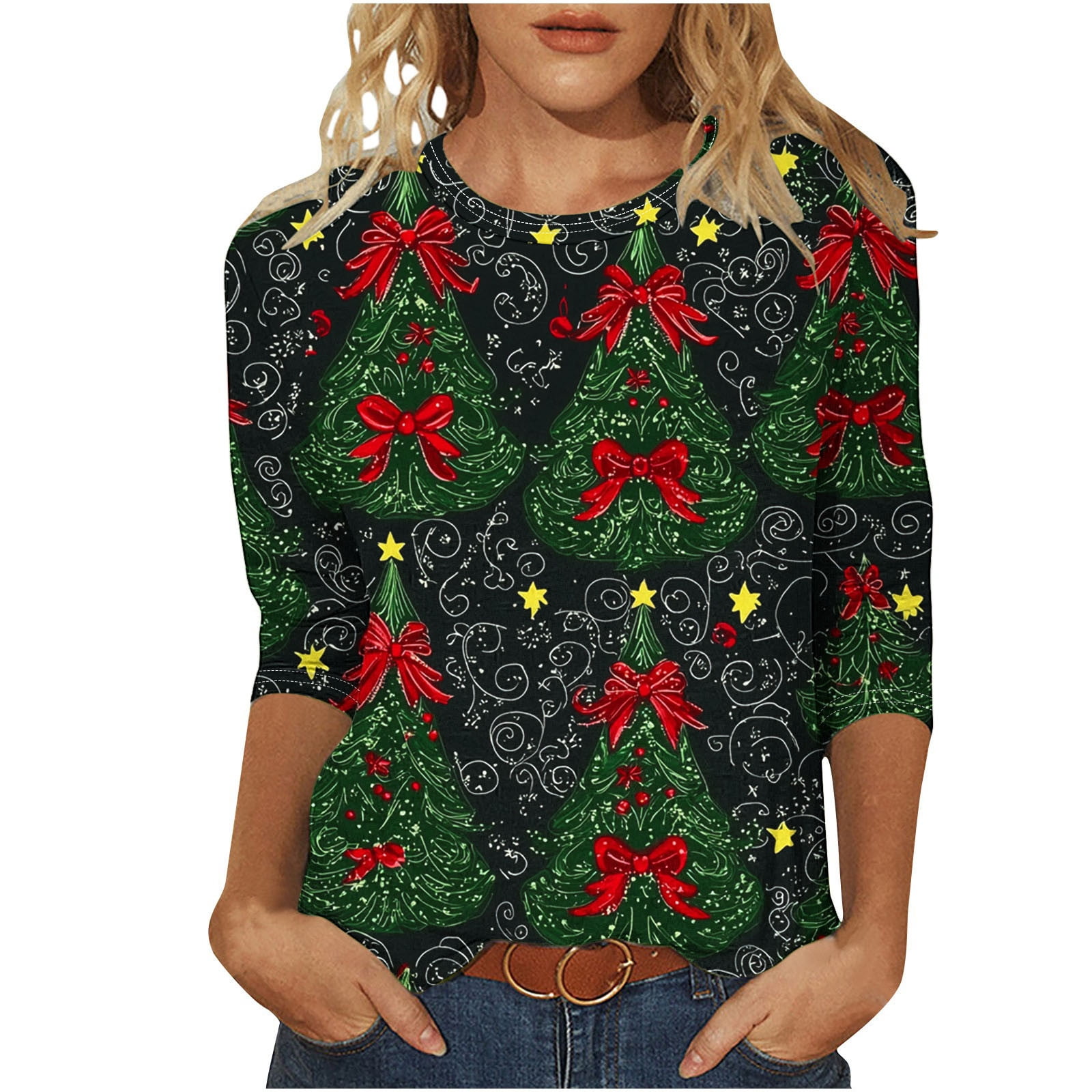 christmas dress shirts womens Ugly Christmas Shirt for Women Cheap Women Christmas Blouse Cute Christmas Tops for Women Christmas Tshirt Women Cute Plus Size Christmas Shirts Christmas Shirts Long Sleeve Women at Amazon Women's Clothing store