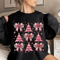 thumbnail image 1 of WXLWZYWL Christmas Bow Sweatshirt for Women Santa Gingerbread Hoodie Shirt Christmas Tree Cake Shirt Gift For Her, 1 of 3