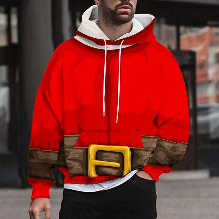 WXLWZYWL Christmas Hoodie Sweatshirt for Men Novelty Sweatshirt
