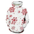 thumbnail image 1 of WXLWZYWL Christmas Hoodies Men Ugly Big and Tall Plus Size Snowman Patterned Hooded Sweatshirts Pullover Tops Xmas Outfits, 1 of 4