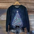 thumbnail image 1 of WXLWZYWL Christmas Sweatshirt for Women Plus Size 3D Print Novelty Pullover Tops Casual Dressy Blouse 2024 Xmas Trendy Tops, 1 of 4