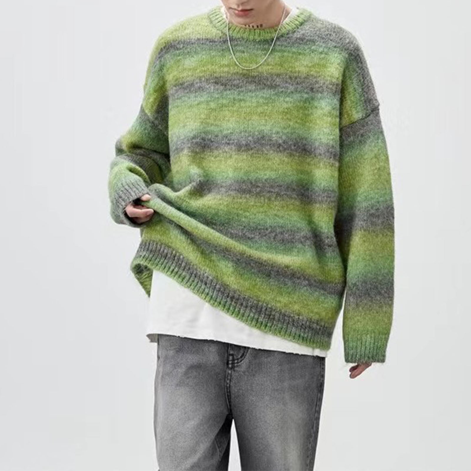 トップス Striped Waffle Henry Neck Pullover トップス Striped Waffle Henry Neck Pullover トップス Striped