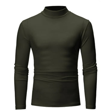 WXLWZYWL Fall Winter Savings Clearance Deals Men's Casual Turtleneck Pullover Sweaters Long Sleeve Slim Fit Warm Basic Tops Knitted Lightweight Blouse