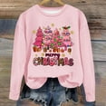thumbnail image 1 of WXLWZYWL Family Christmas 2024 Womens Chrismas Sweatshirts Xmas Long Sleeve Thermal Crewneck Sweatshirts, 1 of 4