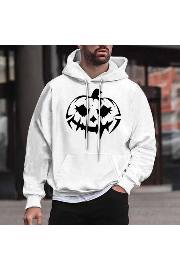 Funny Halloween Hoodies for Men Bat Design Shirt for Men with Pocket Drawstring Sweatshirt Hooded Costumes Pullover Tops Plus Size