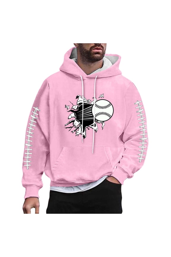 Game Day Sweatshirts for Men Unisex Hooded Football Print Jersey Touchdown Season Matching Pullover Fleece Hoodies