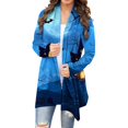 thumbnail image 1 of WXLWZYWL Halloween Cardigan for Women Plus Size Long Open Front Cardigans Halloween Pumpkin Pattern Cardigan Bat Cardigan, 1 of 4